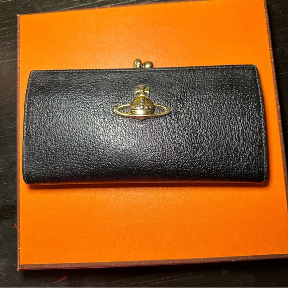 Vivienne Westwood black leather wallet - Picture 1 of 9